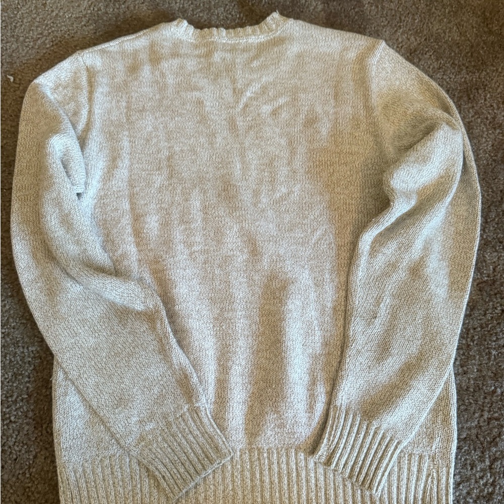 Vintage L.L. Bean Beige /cream Knit cotton sweater - unisex - Picture 4 of 8